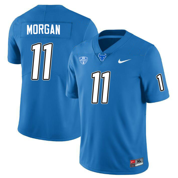 Devin Morgan UB Bulls Jersey,University Of Buffalo Bulls #11 Devin Morgan Jersey Youth-Blue